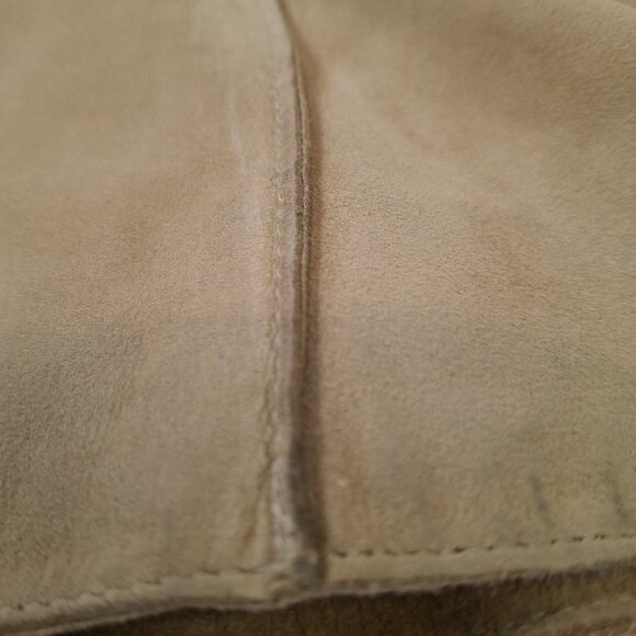 Vintage Jones New York Genuine Suede Leather Blazer Jacket Sz L Smart Cozy - Picture 12 of 16